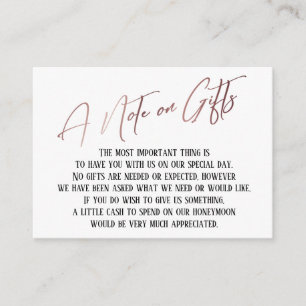 Ett meddelande om gåvor från Ro Guld handskrift Br