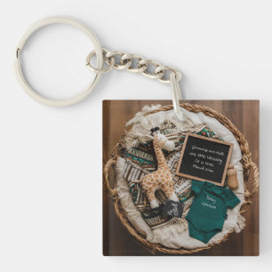 Ett meddelande om gravid av roligt i boho-vintagen