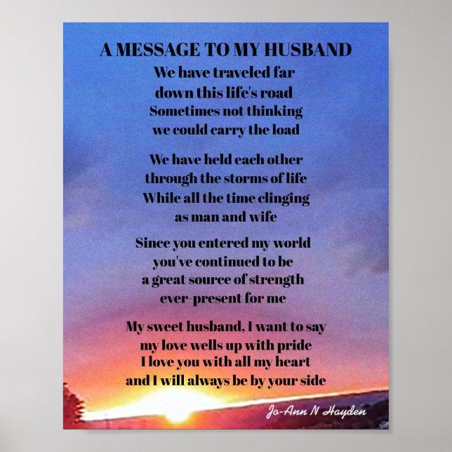 ETT MEDDELANDE TILL MIN MAKE POSTER (Framsidan)