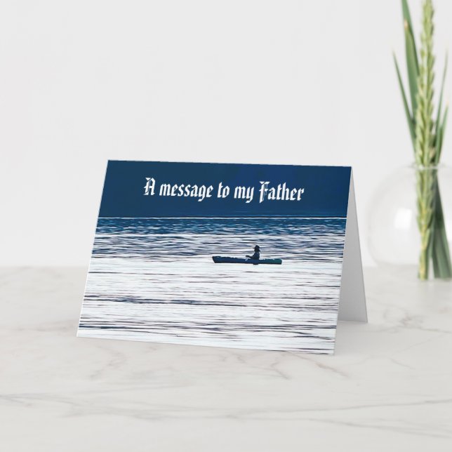 ETT MEDDELANDE TILL MITT FAR-kort (Framsida)