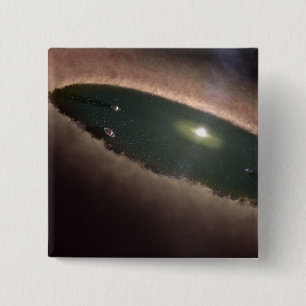 Ett mellanrum, i ett protoplanetary eller knapp
