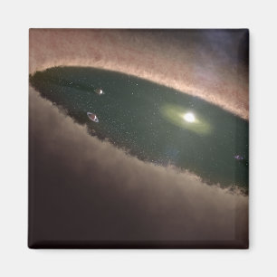 Ett mellanrum, i ett protoplanetary eller magnet