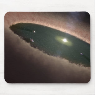 Ett mellanrum, i ett protoplanetary eller musmatta