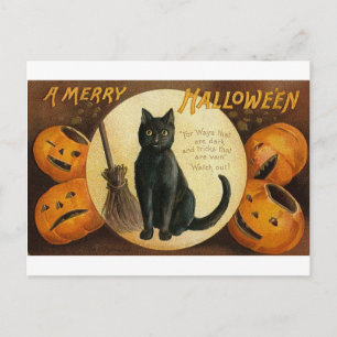 Ett Merry Halloween-kort Helg Vykort