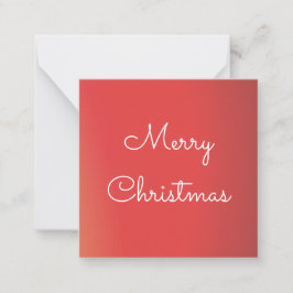 Ett mini-Personlig-julkort i persikokoraller Anteckningskort