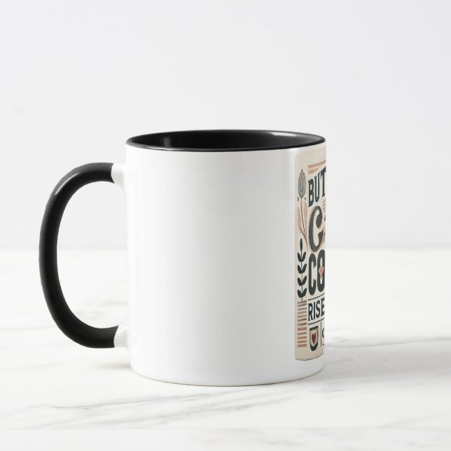 Ett minimalistiskt kaffe Mugg med fetstil Mysigt (Vänster)