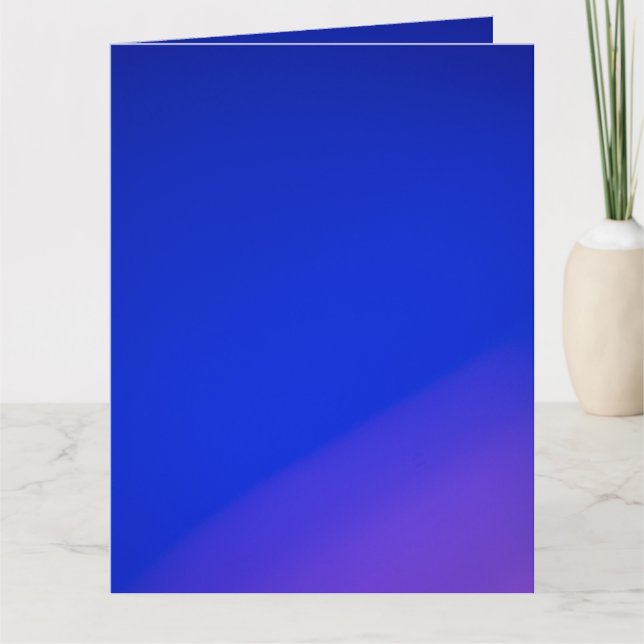 Ett minimalistiskt vykort med en gradientdesign (Framsida)