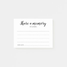 ett minne Firande i Life Memorial Post-it Block