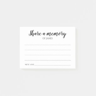 ett minne Firande i Life Memorial Post-it Block