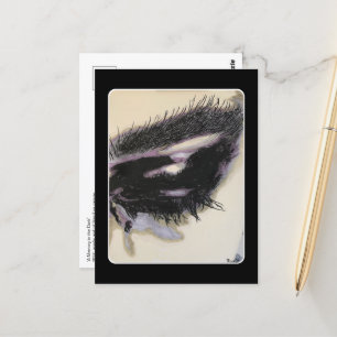 'Ett minne i mörkret' Målning på en  Vykort