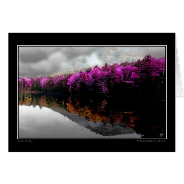 Ett minne inuti en Dream Hälsningskort (Framsidan Horizontal)