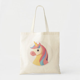 Ett mjukt Färg Unicorn Head Tygkasse