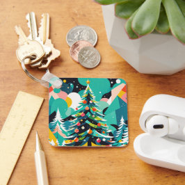 Ett modernt exempel på julgran 1 - Nyckelring