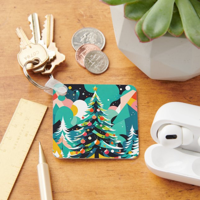 Ett modernt exempel på julgran 1 - Nyckelring (Skrivbord)