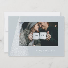 Ett modernt Julgran-helgdag-fotokort Julkort