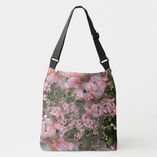 Ett moln av Rosa Frangipani, Shoulder Tote Bag Axelväska (Framsida)