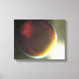 Ett molnigt Jupiter-något liknande planet som Canvastryck