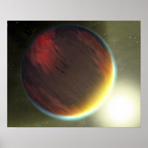 Ett molnigt Jupiter-något liknande planet som Poster