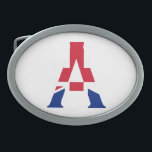 Ett Monogram övertäckt av Union Jack Flagga<br><div class="desc">Ett monogram överlagt på unionens Jack Bälte Buckle Design © Trinkets and Sak 2017 - AHP Design. Alla Höger reserverade. 030417</div>