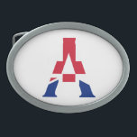 Ett Monogram övertäckt av Union Jack Flagga<br><div class="desc">Ett monogram överlagt på unionens Jack Bälte Buckle Design © Trinkets and Sak 2017 - AHP Design. Alla Höger reserverade. 030417</div>
