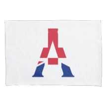 Ett Monogram övertäckt på Union Jack Flagga-pact