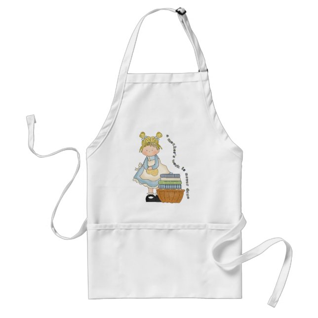 Ett Mor arbete är aldrig färdigt Apron Förkläde (Framsidan)