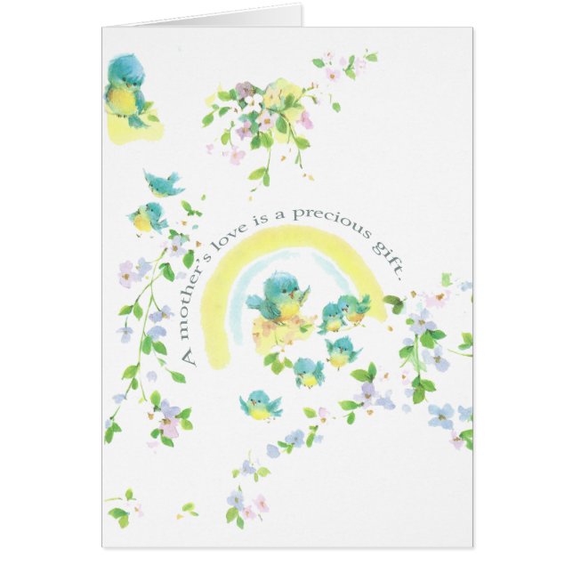 Ett Mor Kärlek är ett ädelt gift Hälsningskort (Framsidan)