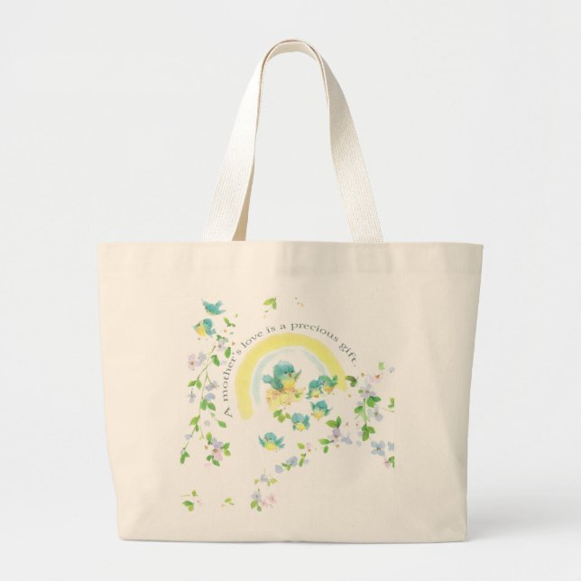 Ett Mor Kärlek är ett ädelt gift Jumbo Tygkasse (Framsidan)