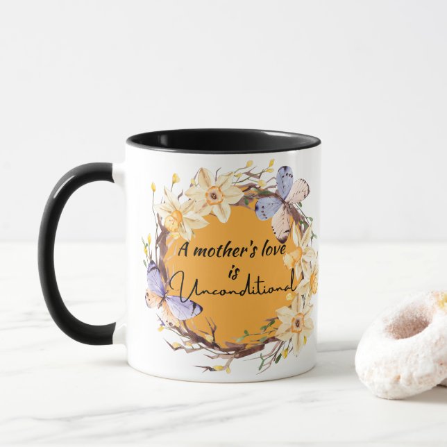 Ett Mor Kärlek är ovillkorligt Mugg (Med munk)