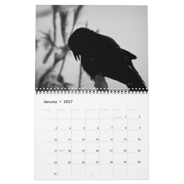 Ett mord av kråkakalendern 2015 kalender (Jan 2027)