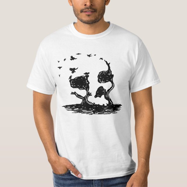 Ett mord av kråkor tee (Framsida)