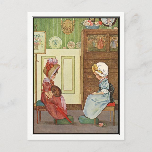 Ett "Morgonsamtal" av Millicent Sowerby Vykort (Framsida)