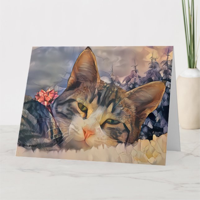 Ett Mors dag Kattunge-kort Tack Kort (Framsida)
