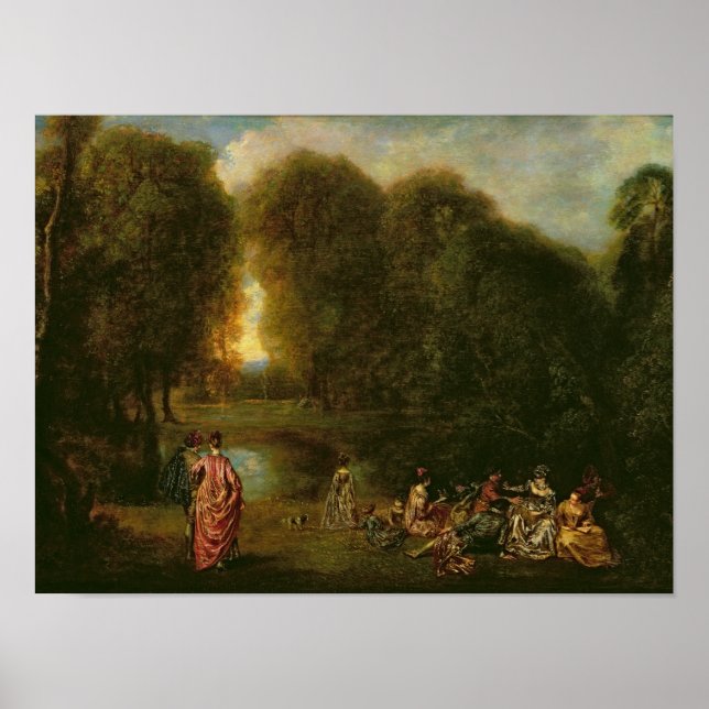 Ett möte i en park poster (Framsidan)