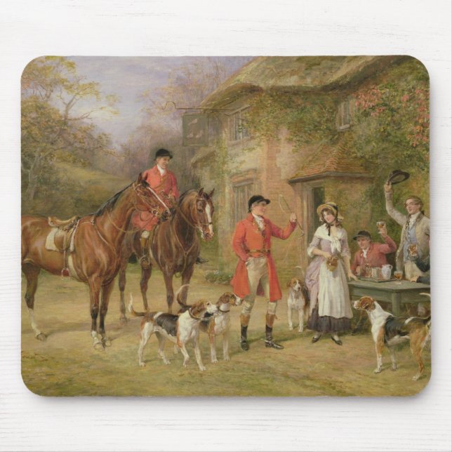 Ett möte på de tre duvorna musmatta (Framsidan)