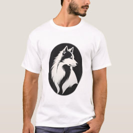 Ett mycket detaljerat Hund Hair Teckning T Shirt