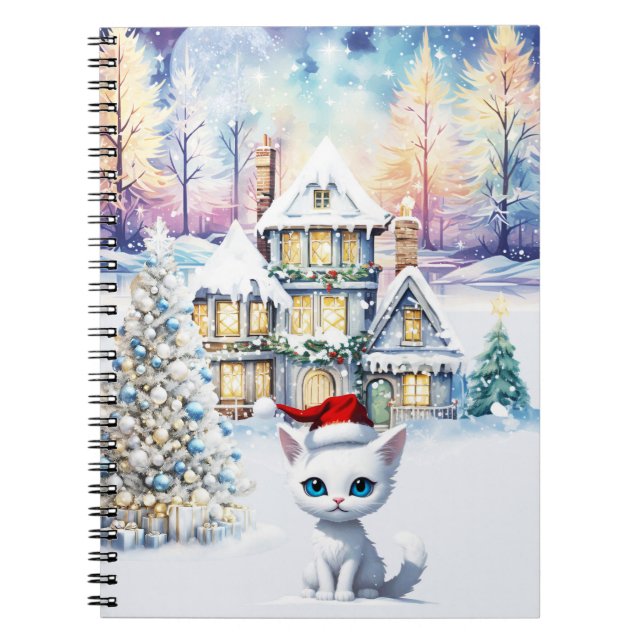 ETT MYCKET KAT CHRISTMAS ANTECKNINGSBOK (Framsidan)