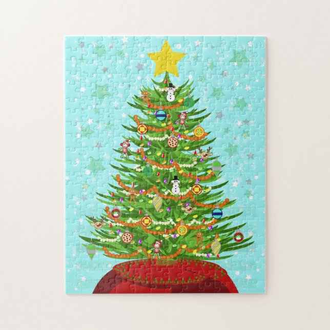 Ett mycket makabert julgranpussel pussel (Vertikal)