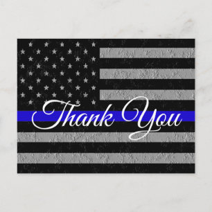 ETT MYCKET SPECIELLT TACK FÖR ATT STÖDJA POLISENS  VYKORT