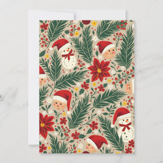 Ett mysigt julhälsningskort inbjudningar