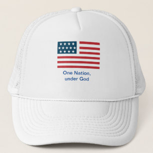 "Ett Nation..." Amerikansk Flagga Keps
