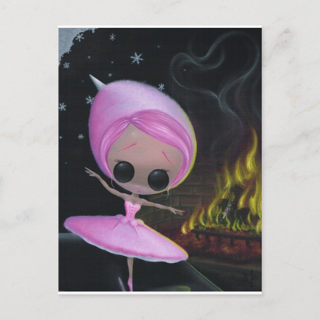 Ett nattställ vykort (Framsida)