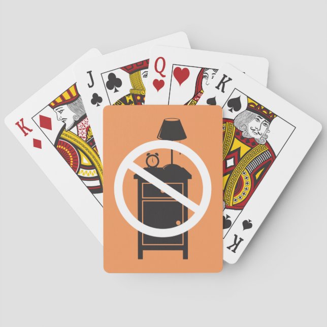 Ett nattstativ spel kort (Baksidan)