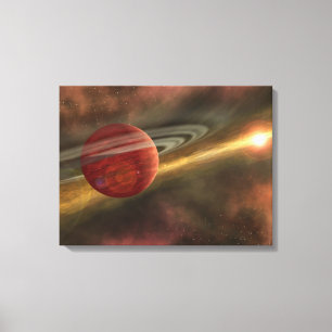 Ett newfound planet för möjlighet canvastryck