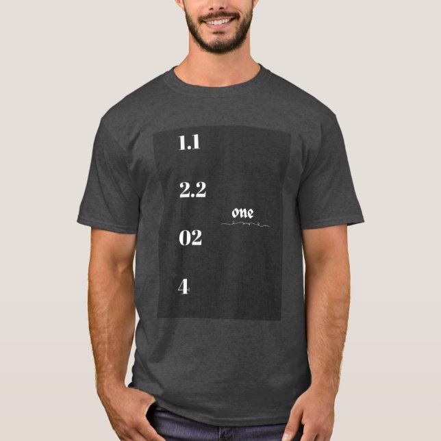 Ett nummer har grundläggande manar-mörk-tshirt t shirt (Framsida)
