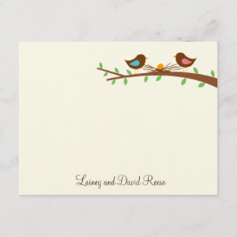 Ett nytt äggformat tackkort tack kort