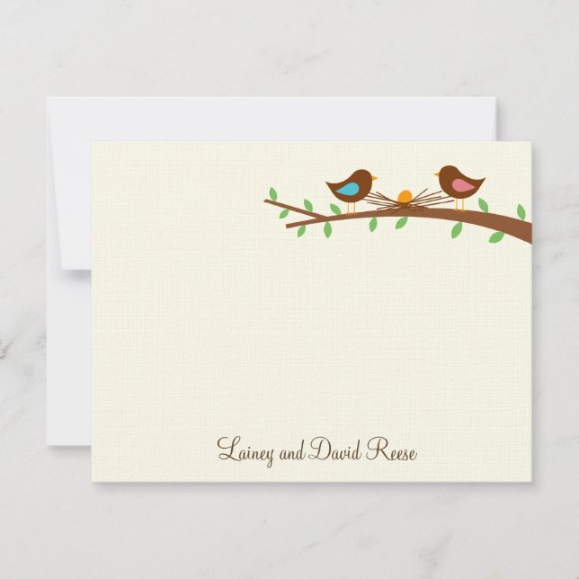 Ett nytt äggformat tackkort tack kort (Framsida)