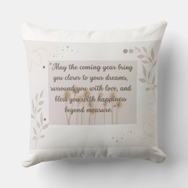 Ett nytt år fyllt med kärlek GIFT Kudde (Baksida)