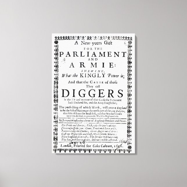 Ett nytt års gåva canvastryck (Framsida)