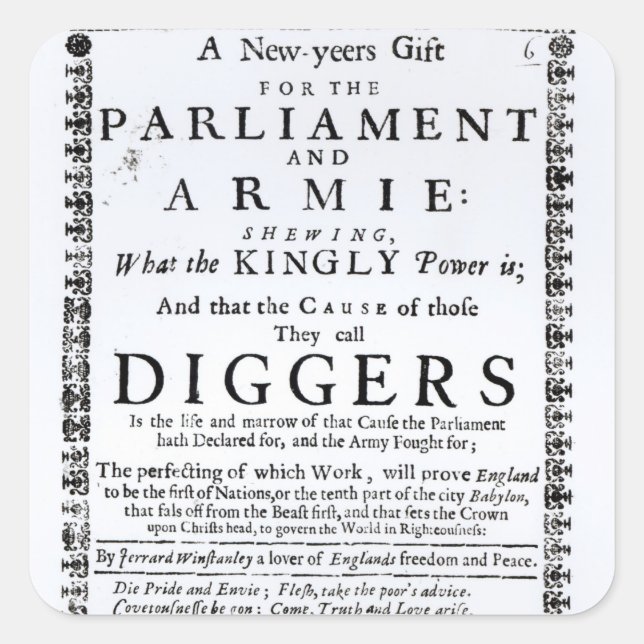 Ett nytt års gåva fyrkantigt klistermärke (Framsida)